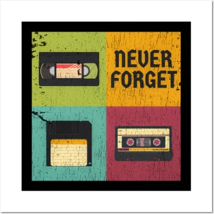 never forget - vintage cassic Posters and Art